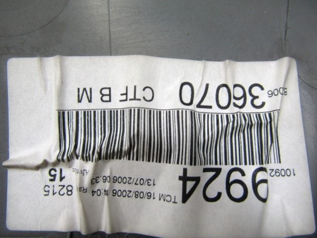 VRATNI PANEL OEM N. PNPSTRNMODUSFJP0MV5P ORIGINAL REZERVNI DEL RENAULT MODUS F/JP0 (2004 - 2008) BENZINA LETNIK 2006