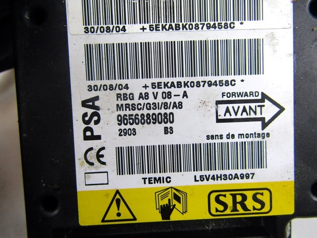 KIT AIRBAG KOMPLET OEM N. 16330 KIT AIRBAG COMPLETO ORIGINAL REZERVNI DEL CITROEN C3 / PLURIEL MK1 (2002 - 09/2005) BENZINA LETNIK 2004