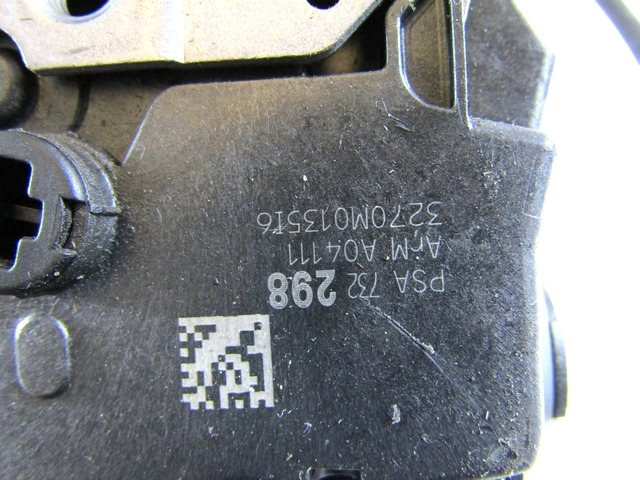 CENTRALNO ZAKLEPANJE ZADNJIH DESNIH VRAT OEM N. 9800623880 ORIGINAL REZERVNI DEL PEUGEOT 3008 MK1 0U (2009 - 2016) DIESEL LETNIK 2010