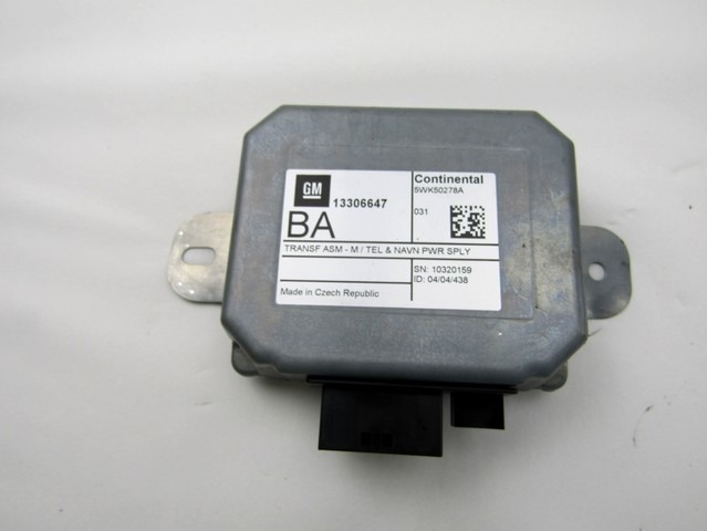 RACUNALNIK TELEFONA  OEM N. 13306647 ORIGINAL REZERVNI DEL OPEL CORSA D R S07 (02/2011 - 2014) DIESEL LETNIK 2012