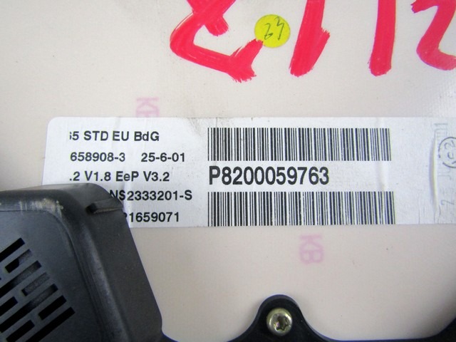 KILOMETER STEVEC OEM N. 8200059763 ORIGINAL REZERVNI DEL RENAULT CLIO BB CB MK2 R / CLIO STORIA (05/2001 - 2012) DIESEL LETNIK 2001