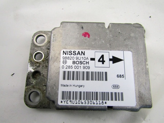 KIT AIRBAG KOMPLET OEM N. 19177 KIT AIRBAG COMPLETO ORIGINAL REZERVNI DEL NISSAN NOTE E11 MK1 (2005 - 2013)DIESEL LETNIK 2006