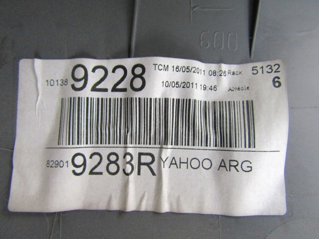 VRATNI PANEL OEM N. PNPSTRNMODUSFJP0RMV5P ORIGINAL REZERVNI DEL RENAULT MODUS F/JP0 R (2008 - 09/2013) DIESEL LETNIK 2011