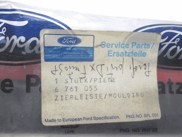 ZUNANJI PROFILI IN LETVE OEM N. 6761055 ORIGINAL REZERVNI DEL FORD FIESTA GFJ MK3 (1989 - 1995)BENZINA LETNIK 1989