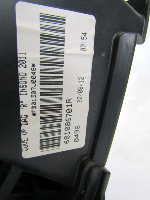 PREDAL ZA DOKUMENTE OEM N. 681086701R ORIGINAL REZERVNI DEL RENAULT KANGOO KW0/1 MK2 (2008 - 2013)DIESEL LETNIK 2012