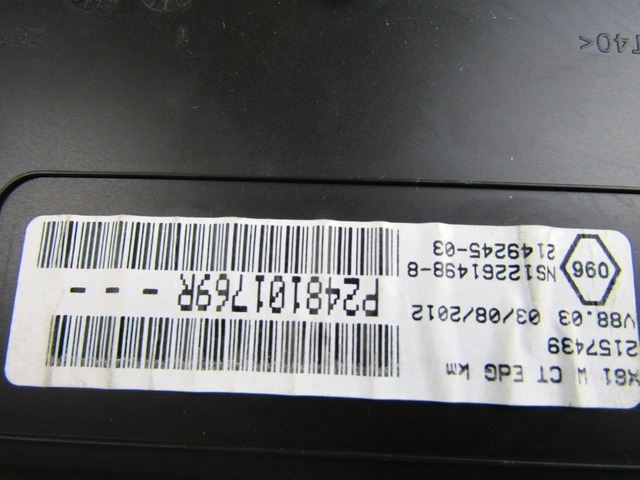 KILOMETER STEVEC OEM N. 248101769R ORIGINAL REZERVNI DEL RENAULT KANGOO KW0/1 MK2 (2008 - 2013)DIESEL LETNIK 2012