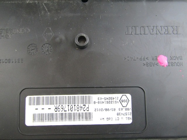 KILOMETER STEVEC OEM N. 248101769R ORIGINAL REZERVNI DEL RENAULT KANGOO KW0/1 MK2 (2008 - 2013)DIESEL LETNIK 2012