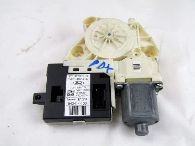 MOTORCEK ELEKTRICNEGA POMIKA ZADNJEGA STEKLA  OEM N. 7M5T-14B534-CD ORIGINAL REZERVNI DEL FORD FOCUS DA HCP DP MK2 R BER/SW (2008 - 2011) DIESEL LETNIK 2010