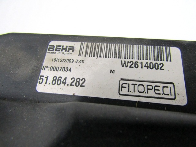 VENTILATOR HLADILNIKA OEM N. 51805805 ORIGINAL REZERVNI DEL FIAT FIORINO 225 (2007 - 2016) BENZINA/METANO LETNIK 2010