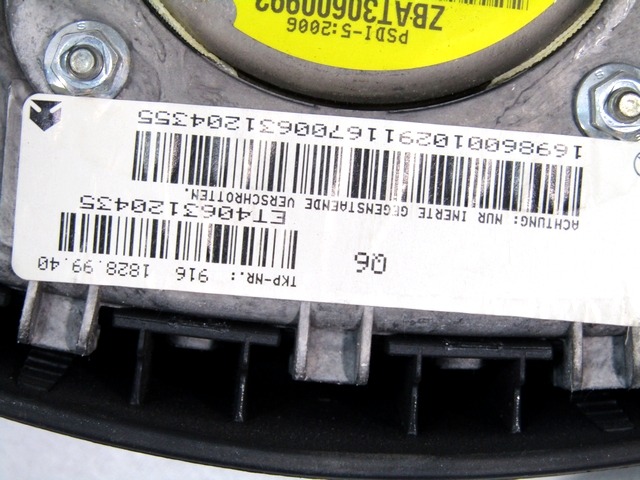 KIT AIRBAG KOMPLET OEM N. 18264 KIT AIRBAG COMPLETO ORIGINAL REZERVNI DEL MERCEDES CLASSE A W169 5P C169 3P (2004 - 04/2008) DIESEL LETNIK 2007