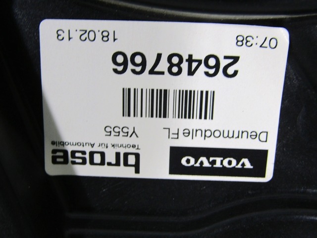 MEHANIZEM VETROBRANSKEGA STEKLA PREDNJIH VRAT OEM N. 31301555 ORIGINAL REZERVNI DEL VOLVO V40 MK1 525 526 (2012 - 2016)DIESEL LETNIK 2013