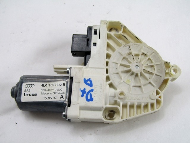 DVIZNI MEHANIZEM SPREDNIH STEKEL  OEM N. 4L0959802B ORIGINAL REZERVNI DEL AUDI Q7 4L (2005 - 2015) DIESEL LETNIK 2007