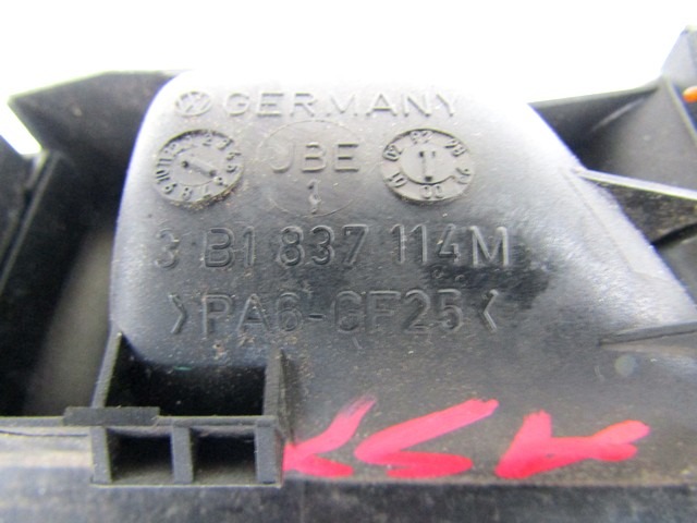 NOTRANJA KLJUKA  OEM N. 3B1837114M ORIGINAL REZERVNI DEL VOLKSWAGEN GOLF IV 1J1 1E7 1J5 MK4 BER/SW (1998 - 2004) DIESEL LETNIK 1998