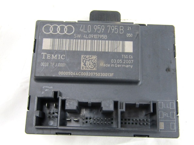 RACUNALNIK VRAT IN STEKEL OEM N. 4L0959795B ORIGINAL REZERVNI DEL AUDI Q7 4L (2005 - 2015) DIESEL LETNIK 2007