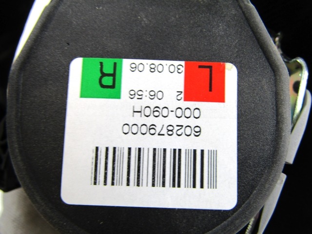 VARNOSTNI PAS OEM N. 602879000 ORIGINAL REZERVNI DEL AUDI A4 B7 8EC 8ED 8HE BER/SW/CABRIO (2004 - 2007) DIESEL LETNIK 2006