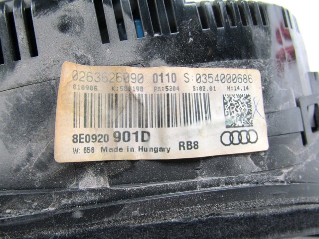 KOMPLET ODKLEPANJE IN VZIG  OEM N. 19971 KIT ACCENSIONE AVVIAMENTO ORIGINAL REZERVNI DEL AUDI A4 B7 8EC 8ED 8HE BER/SW/CABRIO (2004 - 2007) DIESEL LETNIK 2006