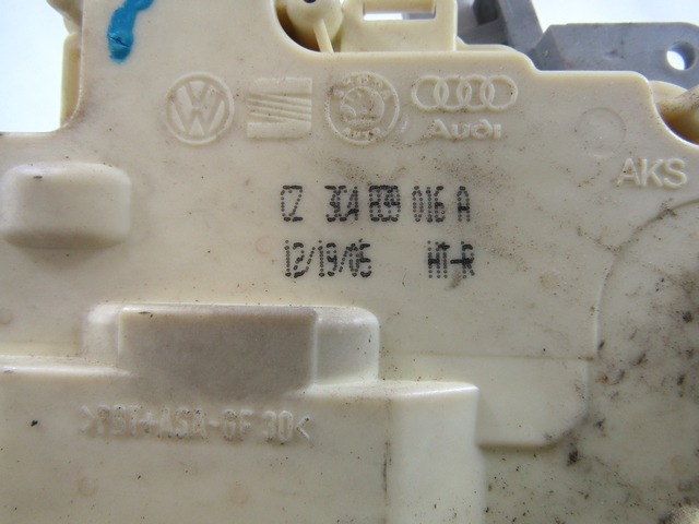 CENTRALNO ZAKLEPANJE ZADNJIH DESNIH VRAT OEM N. 3C4839016A ORIGINAL REZERVNI DEL VOLKSWAGEN PASSAT B6 3C2 3C5 BER/SW (2005 - 09/2010)  DIESEL LETNIK 2006