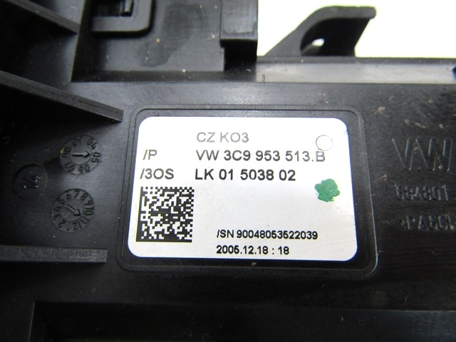 KRMILO SMERNIKI OEM N. 3C9953507B 3C9953513B ORIGINAL REZERVNI DEL VOLKSWAGEN PASSAT B6 3C2 3C5 BER/SW (2005 - 09/2010)  DIESEL LETNIK 2006