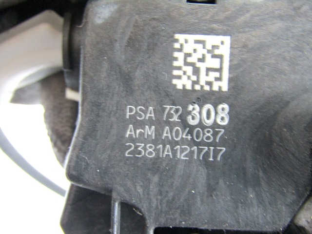 CENTRALNI ZAKLEP SPREDNJIH VRAT  OEM N. 9800624680 ORIGINAL REZERVNI DEL CITROEN C3 MK2 SC (2009 - 2016) DIESEL LETNIK 2011