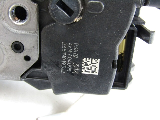 CENTRALNA KLJUCAVNICA ZADJIH LEVIH VRAT OEM N. 9800624880 ORIGINAL REZERVNI DEL CITROEN C3 MK2 SC (2009 - 2016) DIESEL LETNIK 2011