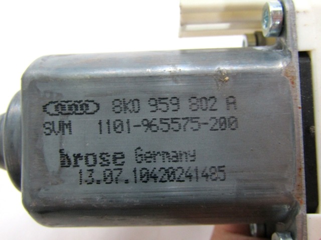 DVIZNI MEHANIZEM SPREDNIH STEKEL  OEM N. 8K0959802A ORIGINAL REZERVNI DEL AUDI A6 C6 R 4F2 4FH 4F5 BER/SW/ALLROAD (10/2008 - 2011) DIESEL LETNIK 2010