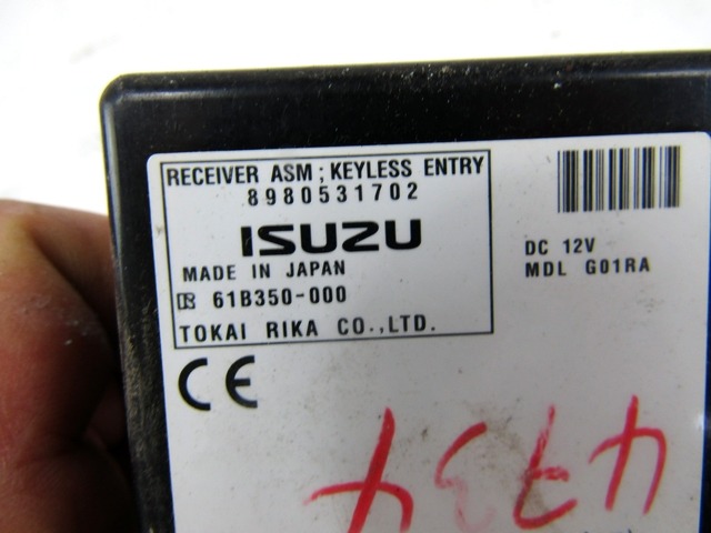 OJACEVALEC / ANTENA OEM N. 8980531702 ORIGINAL REZERVNI DEL ISUZU D-MAX TFR TFS MK1 (2003 - 2008) DIESEL LETNIK 2010