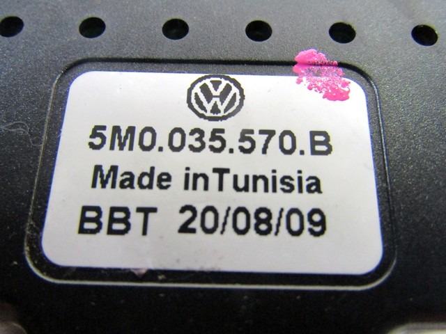 OJACEVALEC / ANTENA OEM N. 5M0035570B ORIGINAL REZERVNI DEL VOLKSWAGEN GOLF VI 5K1 517 AJ5 MK6 (2008-2012) DIESEL LETNIK 2009