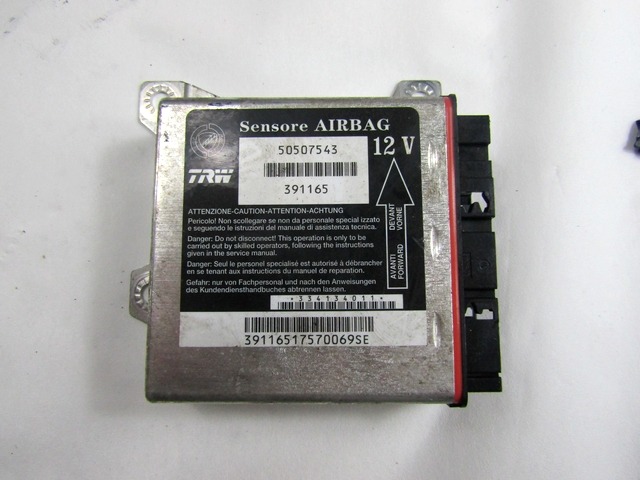 KIT AIRBAG KOMPLET OEM N. 19449 KIT AIRBAG COMPLETO ORIGINAL REZERVNI DEL ALFA ROMEO 159 939 BER/SW (2005 - 2013) DIESEL LETNIK 2007