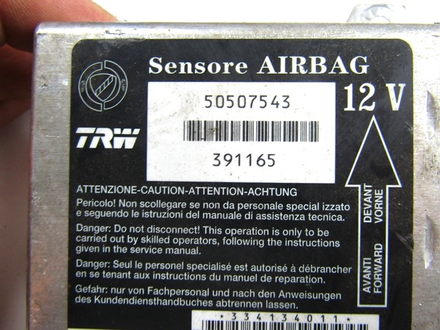 KIT AIRBAG KOMPLET OEM N. 19449 KIT AIRBAG COMPLETO ORIGINAL REZERVNI DEL ALFA ROMEO 159 939 BER/SW (2005 - 2013) DIESEL LETNIK 2007