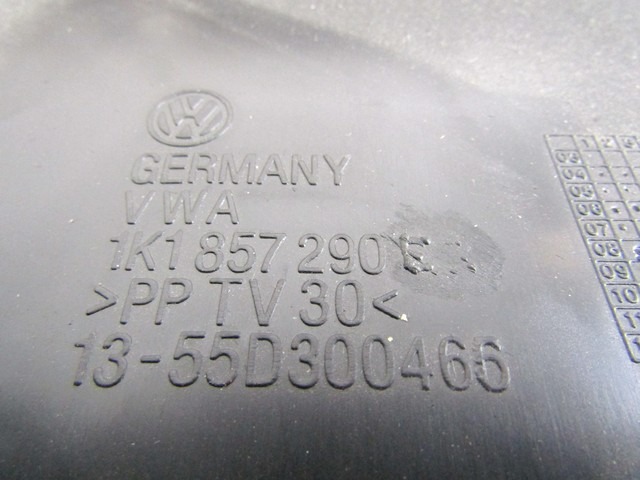 PREDAL ZA DOKUMENTE OEM N. 1K1857289 ORIGINAL REZERVNI DEL VOLKSWAGEN GOLF VI 5K1 517 AJ5 MK6 (2008-2012) DIESEL LETNIK 2010