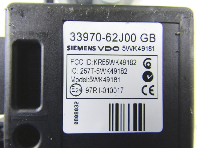 KOMPLET ODKLEPANJE IN VZIG  OEM N. 23426 KIT ACCENSIONE AVVIAMENTO ORIGINAL REZERVNI DEL OPEL AGILA B H08 (2008 - 2015)BENZINA LETNIK 2009