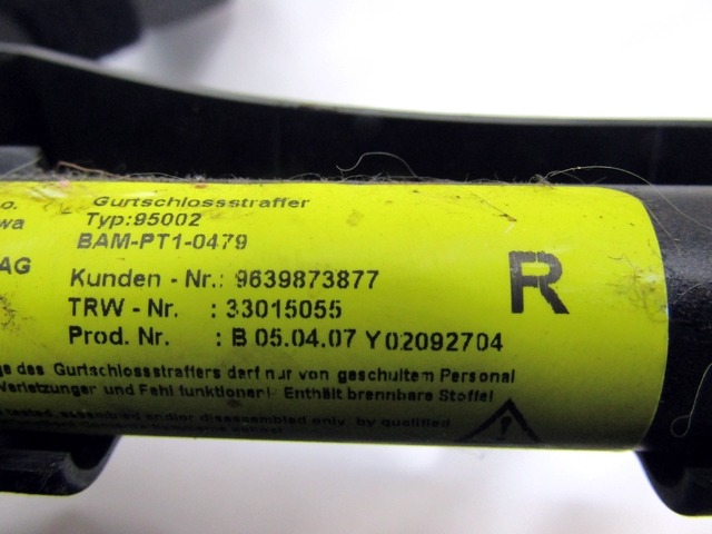 KIT AIRBAG KOMPLET OEM N. 17277 KIT AIRBAG COMPLETO ORIGINAL REZERVNI DEL CITROEN C3 / PLURIEL MK1R (09/2005 - 11/2010) BENZINA LETNIK 2008