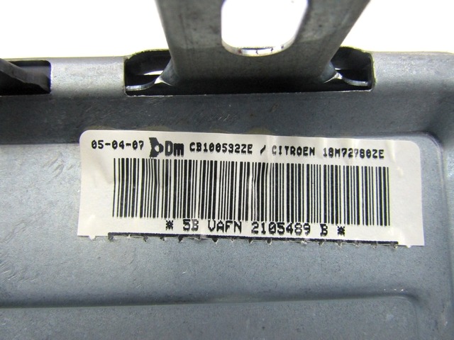 KIT AIRBAG KOMPLET OEM N. 17277 KIT AIRBAG COMPLETO ORIGINAL REZERVNI DEL CITROEN C3 / PLURIEL MK1R (09/2005 - 11/2010) BENZINA LETNIK 2008