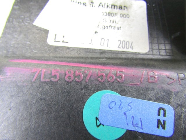 MONTA?NI DELI /  ARMATURNE PLOSCE SPODNJI OEM N. 7L5857565 ORIGINAL REZERVNI DEL PORSCHE CAYENNE 9PA MK1 (2003 -2008) BENZINA LETNIK 2004