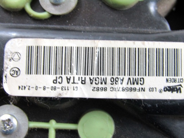 VENTILATOR  KABINE  OEM N. NF665878C ORIGINAL REZERVNI DEL CITROEN C3 / PLURIEL MK1R (09/2005 - 11/2010) BENZINA LETNIK 2008