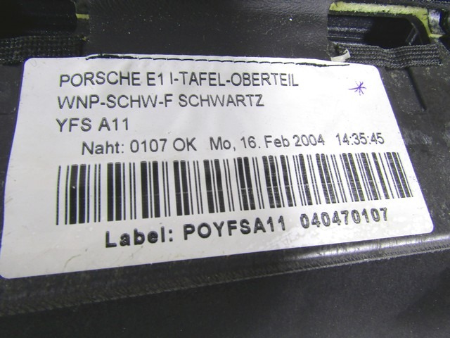 KIT AIRBAG KOMPLET OEM N. 16848 KIT AIRBAG COMPLETO ORIGINAL REZERVNI DEL PORSCHE CAYENNE 9PA MK1 (2003 -2008) BENZINA LETNIK 2004