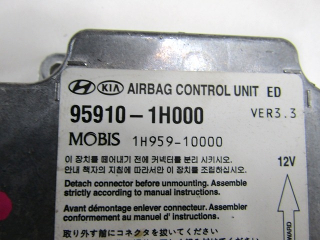 KIT AIRBAG KOMPLET OEM N. 22496 KIT AIRBAG COMPLETO ORIGINAL REZERVNI DEL KIA CEE'D / PRO CEE'D MK1 ED (2006-2012) DIESEL LETNIK 2010