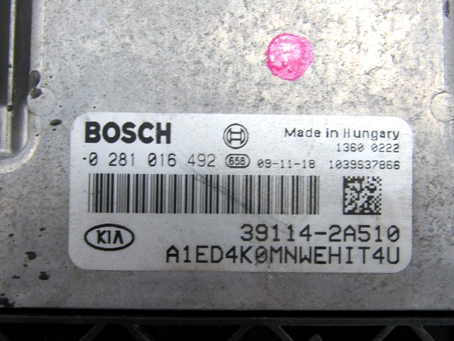 KOMPLET ODKLEPANJE IN VZIG  OEM N. 22496 KIT ACCENSIONE AVVIAMENTO ORIGINAL REZERVNI DEL KIA CEE'D / PRO CEE'D MK1 ED (2006-2012) DIESEL LETNIK 2010