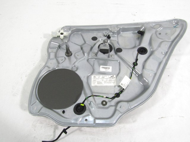 ROCNI SISTEM ZA DVIGOVANJE ZADNJEGA STEKLA  OEM N. 6Q4839462D ORIGINAL REZERVNI DEL VOLKSWAGEN POLO 9N R (2005 - 10/2009) DIESEL LETNIK 2007