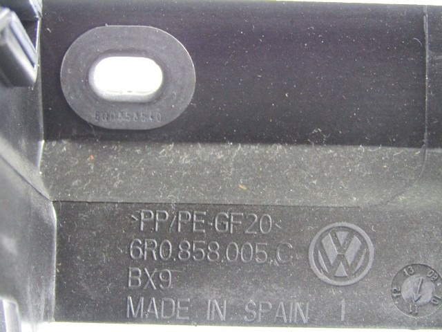 ARMATURNA PLO?CA OEM N. 6R0858005C ORIGINAL REZERVNI DEL VOLKSWAGEN POLO 6R1 6C1 (06/2009 - 02/2014) BENZINA LETNIK 2011