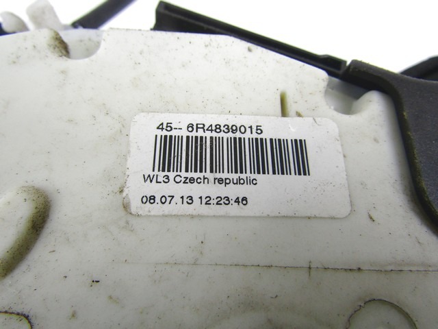 CENTRALNA KLJUCAVNICA ZADJIH LEVIH VRAT OEM N. 6R4839015 ORIGINAL REZERVNI DEL VOLKSWAGEN POLO 6R1 6C1 (06/2009 - 02/2014) BENZINA LETNIK 2013