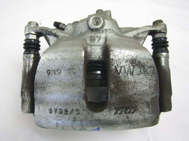 SPREDNJE DESNE ZAVORNE CELJUSTI  OEM N. 5G0615124E ORIGINAL REZERVNI DEL VOLKSWAGEN GOLF VII 5G1 BQ1 BE1 BE2 BA5 BV5 MK7 (2012 - 2017)DIESEL LETNIK 2015