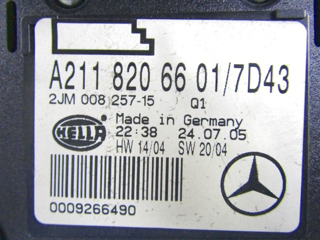 NOTRANJA SVETILA OEM N. 8973766633 ORIGINAL REZERVNI DEL MERCEDES CLASSE E W211 S211 BER/SW (03/2002 - 05/2006) DIESEL LETNIK 2005