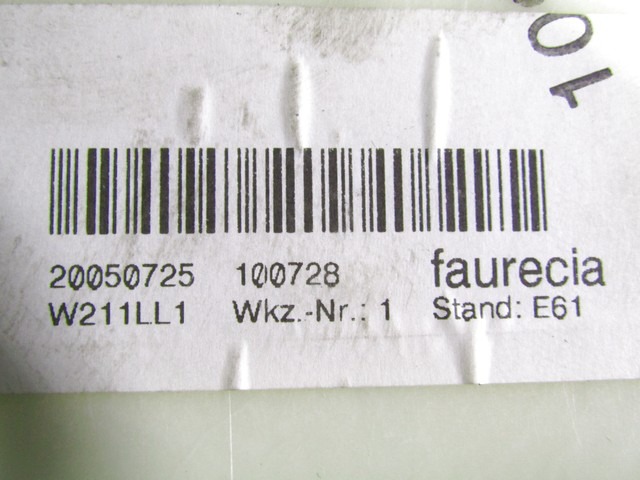 ARMATURNA PLOSCA OEM N. A2116800687 ORIGINAL REZERVNI DEL MERCEDES CLASSE E W211 S211 BER/SW (03/2002 - 05/2006) DIESEL LETNIK 2005