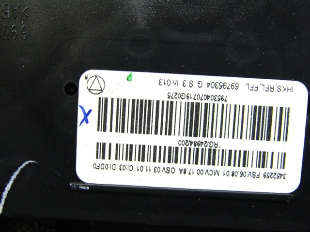 NADZOR KLIMATSKE NAPRAVE OEM N. 3452259 ORIGINAL REZERVNI DEL MINI ONE / COOPER BERLINA CABRIO R56 R57 (2007 - 2013) DIESEL LETNIK 2007