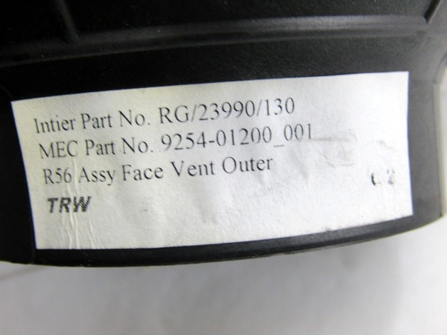 ODVOD ZRAKA OEM N. 51452752764 ORIGINAL REZERVNI DEL MINI ONE / COOPER BERLINA CABRIO R56 R57 (2007 - 2013) DIESEL LETNIK 2007