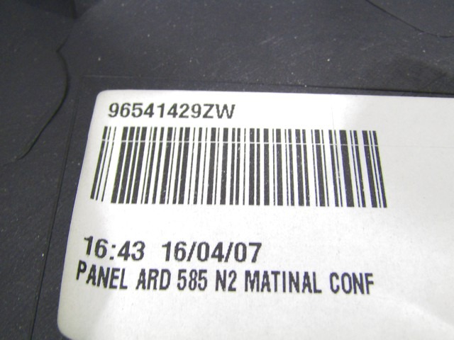 VRATNI PANEL OEM N. PNPDTCTC4PICAMK1MV5P ORIGINAL REZERVNI DEL CITROEN C4 PICASSO/GRAND PICASSO MK1 (2006 - 08/2013) DIESEL LETNIK 2007