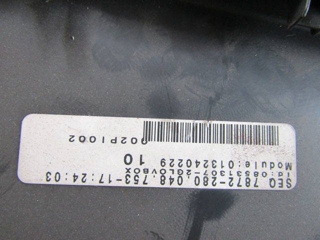 PREDAL ZA DOKUMENTE OEM N. 13240229 ORIGINAL REZERVNI DEL OPEL ASTRA H A04 L48,L08,L35,L67 5P/3P/SW (2004 - 2007) BENZINA LETNIK 2007