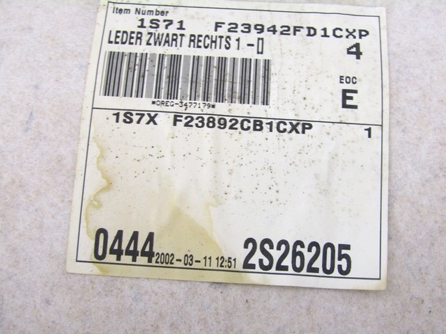 NOTRANJA OBLOGA SPREDNJIH VRAT OEM N. PNADTFDMONDEOBWYMK2SW5P ORIGINAL REZERVNI DEL FORD MONDEO B5Y B4Y BWY MK2 BER/SW (2000 - 2007) DIESEL LETNIK 2002