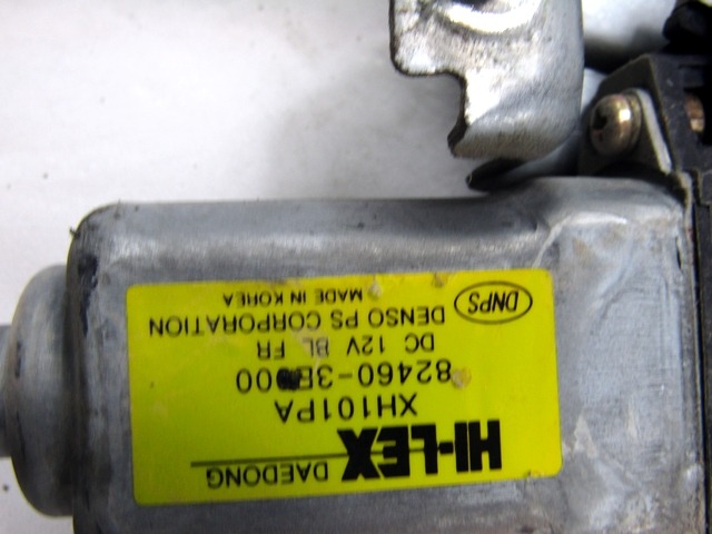 MEHANIZEM DVIGA SPREDNJIH STEKEL  OEM N. 82460-3E000 ORIGINAL REZERVNI DEL KIA SORENTO JC MK1 (2002 - 2009) DIESEL LETNIK 2006